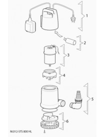 STS 800 HL Pompa sommersa monofase marina PER SVUOTARE CANTINE POZZI ACQUA PULITA