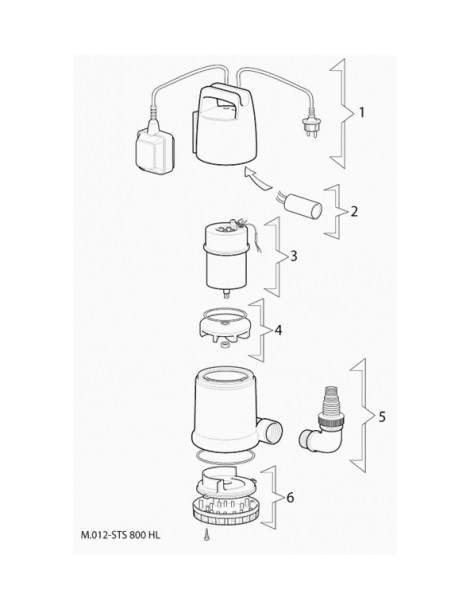 STS 800 HL Pompa sommersa monofase marina PER SVUOTARE CANTINE POZZI ACQUA PULITA