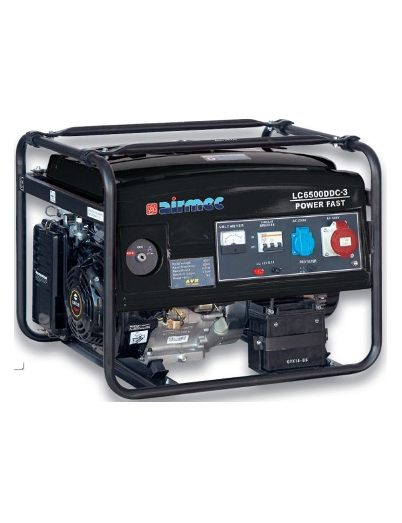 GENERATORE LC 6500 DDC-3 trifase 5,5 kw benzina Airmec