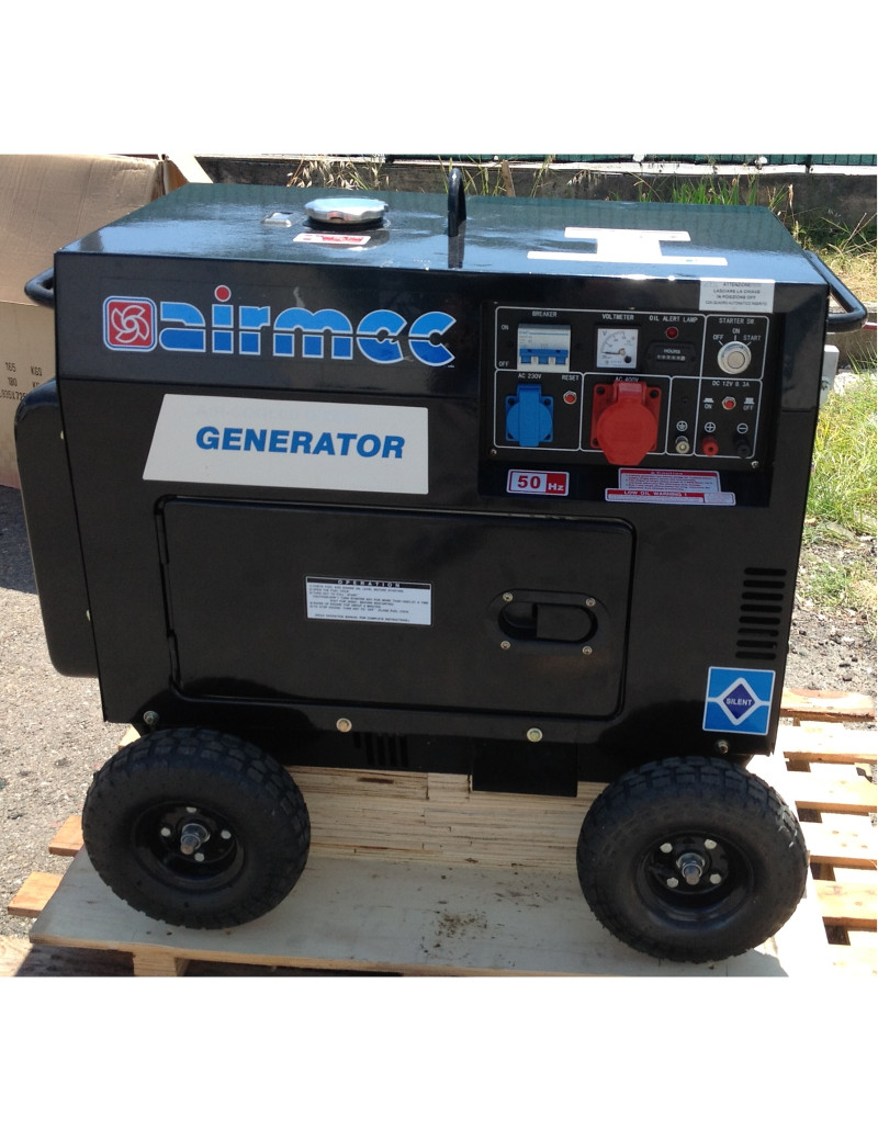 Generatore  HL 5000 SE-3 kw 4,5  trifase disel silenziato Airmec EURO 5