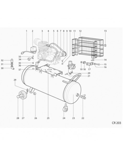 Compressore CR 203 PL Airmec