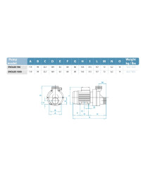 POMPA EVOLUX 1000 - 09 HP idromassaggio per vasca o piscina
