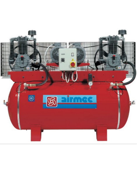 Compressore CF 911 Airmec Tandem   doppia testata serb. 900 litr