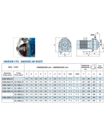 Pompa Centrifuga CX 60/0,75KW INOX trifase monogirante Speroni