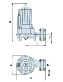 Elettropompa CUTTY 250/N-T 2,5 HP Trituratrice Trifase immersione SPERONI