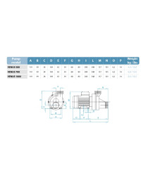 POMPA IDROMASSAGGIO VENUS 700 - 0,7 HP modelli fino a 2hp per vasca e piscina
