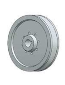 Puleggia 2 gola tipo A diametro 70 mm foro 19 mm per albero motore