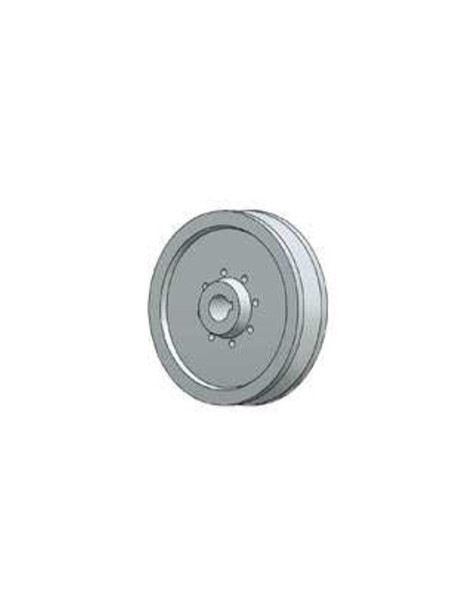 Puleggia 1 gola tipo B diametro 130 mm foro 38 mm per albero motore