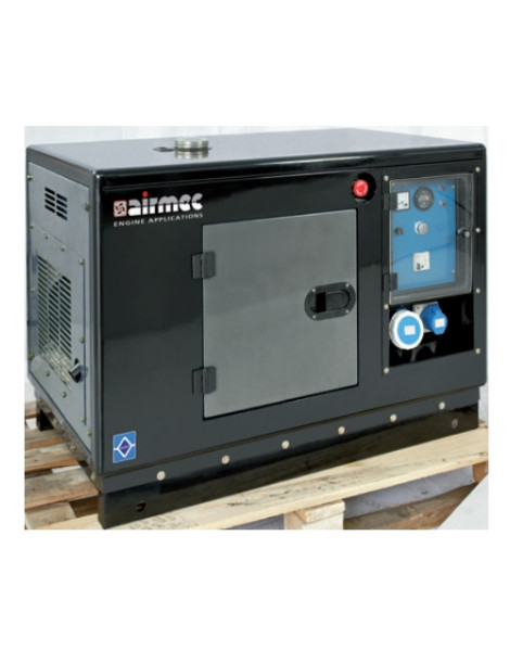 Generatore HS 6500 SS AVR  6,5 KVA DISEL monofase 230 volt silenziato  possibilità di ATS avviamento automatico Airmec EURO 5