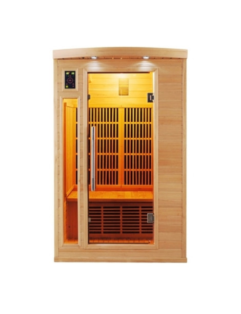 Sauna infrarosso BBS-Apollo 2 posti con diffusore al carbonio 1890 watt