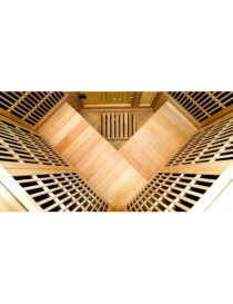 Sauna infrarosso BBS-Apollo 3-4 posti con diffusore al carbonio 2430 watt