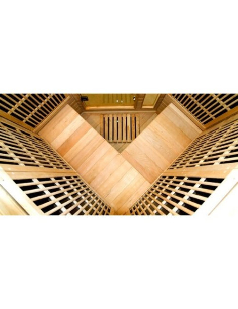 Sauna infrarosso BBS-Apollo 3-4 posti con diffusore al carbonio 2430 watt