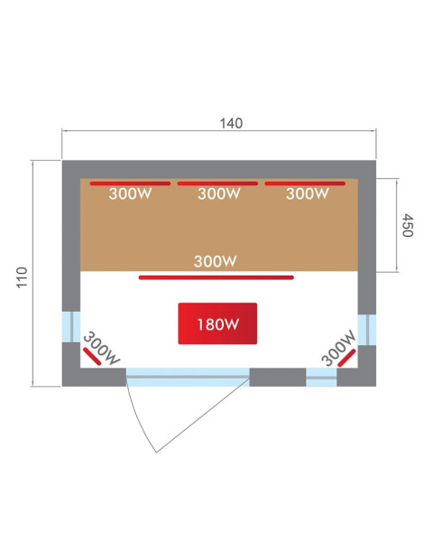 Sauna infrarosso SPEC3 - 2 posti con tecnologia Dual Healthy