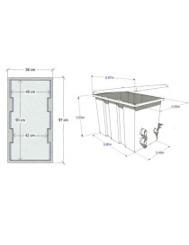 Locale Tecnico Interrato POZZETTO SPA Vuoto 97 X 56 H 59 Cm Vetroresina