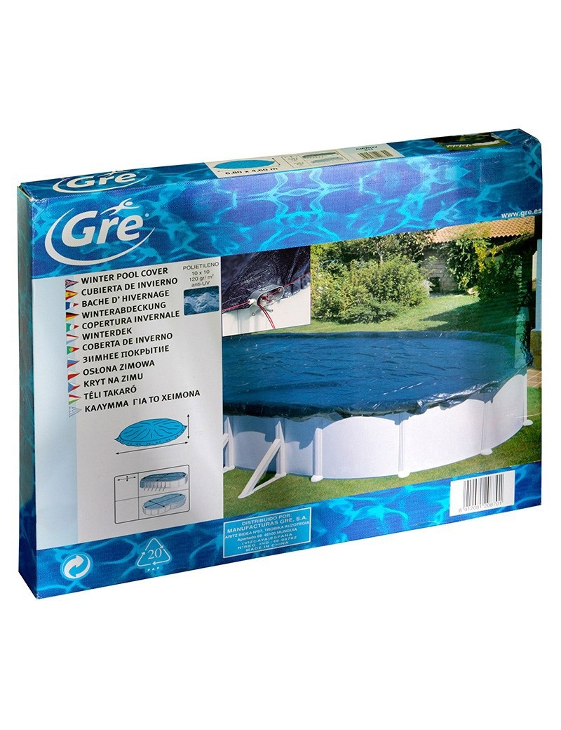 Copertura invernale 1030x560cm GRE alta qualità per piscine ovali di 9,15x4,70m