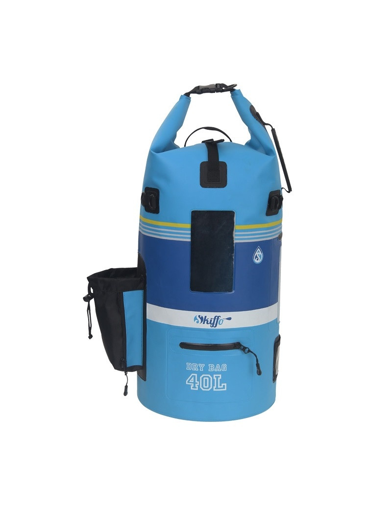 Borsa impermeabile Explorer azzurra 40/60 L