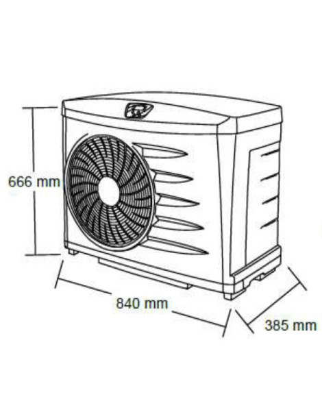 Pompa di calore Zodiac per piscine fino a 60 m3 Z200 M4 cod. WH000012