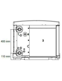 Pompa di calore Zodiac per piscine fino a 60 m3 Z200 M4 cod. WH000012