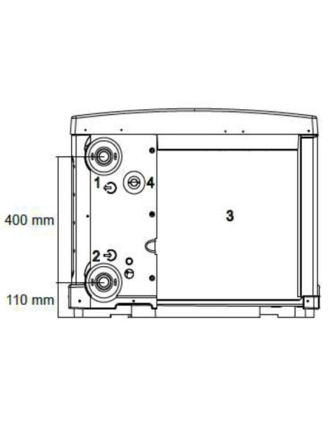 Pompa di calore Zodiac per piscine fino a 60 m3 Z200 M4 cod. WH000012