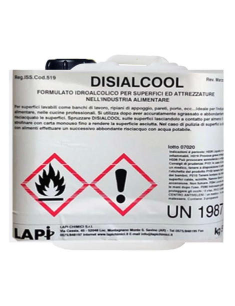 DISIALCOOL  detergente igienizzante a base alcoolica 1 LT