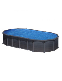 Piscina fuori terra Capri in acciaio GRE ovale 730x375x132 cm 35 m3 cod.KITPROV7388GF