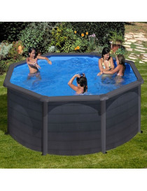 Piscina fuori terra Kea in acciaio GRE rotonda 460x460x120 cm 25 m3 cod.KIT460GF