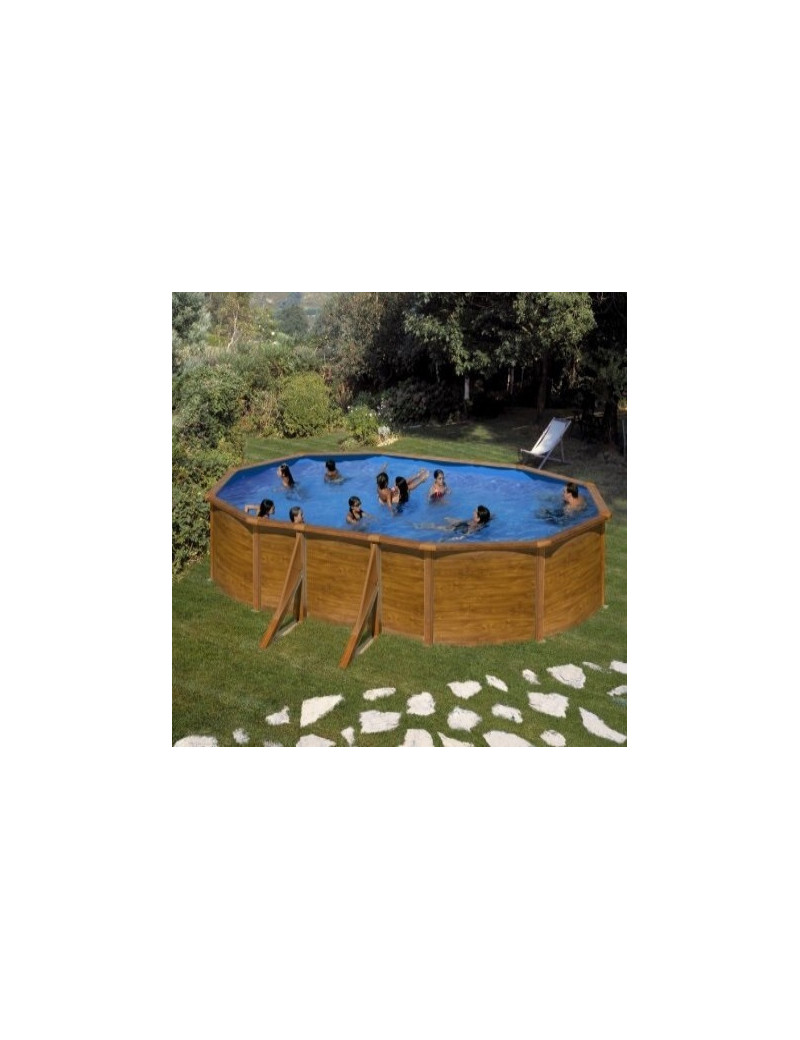 Piscina fuori terra Pacific in acciaio GRE ovale 610x375x120cm 20,9m3 cod. KIT610W