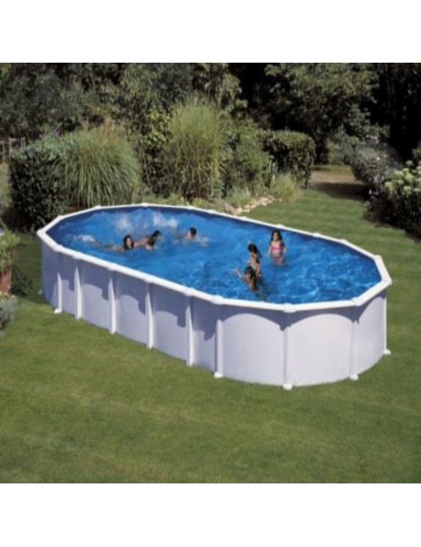 Piscina fuori terra Haiti in acciaio GRE ovale 1000x550x132 cm 65 m3 cod.KITPROV10288