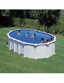 Piscina fuori terra Haiti in acciaio GRE ovale 800x470x132cm 37,4m3 cod. KITPROV8188