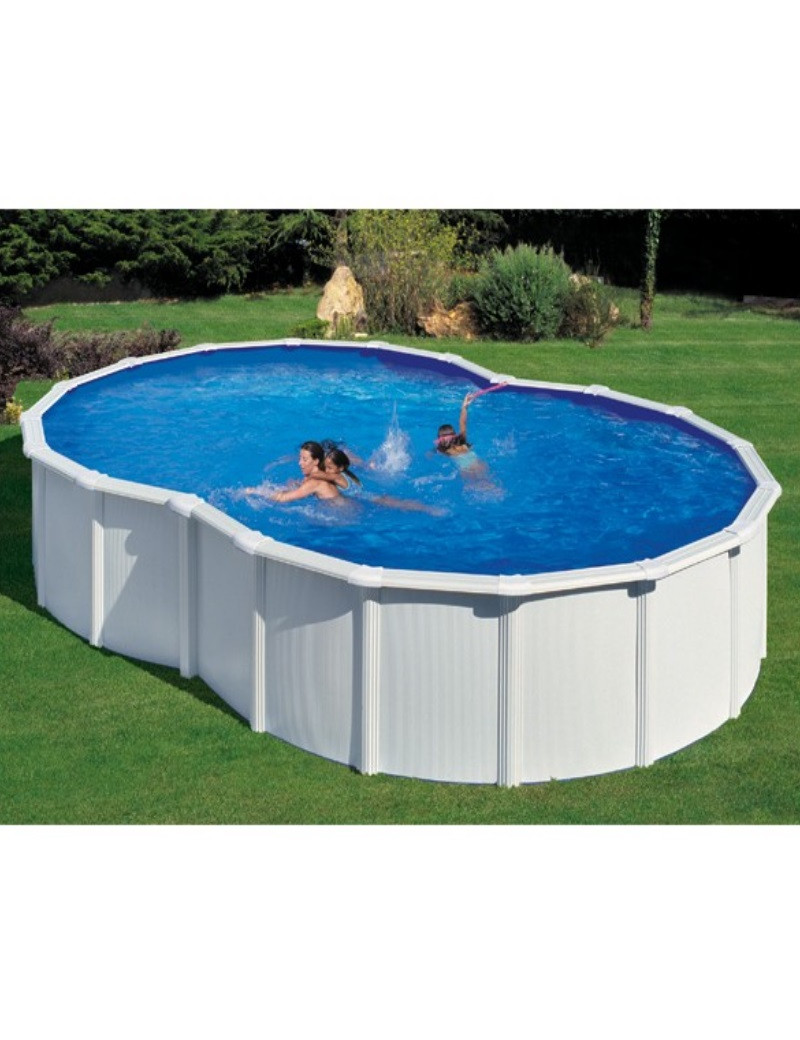 Piscina fuori terra Varadero in acciaio GRE a forma di otto 710x475x120 cm 40 m3 cod.KITPROV7070