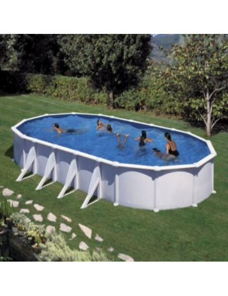 Piscina fuori terra Atlantis in acciaio GRE ovale 1000x550x132 65m3 cod.KITPROV1028