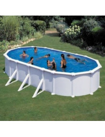 Piscina fuori terra Atlantis in acciaio GRE ovale 800x470x132cm 37,4m3 cod. KITPROV818