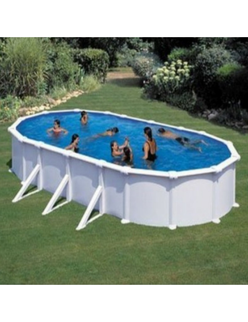 Piscina fuori terra Atlantis in acciaio GRE ovale 800x470x132cm 37,4m3 cod. KITPROV818