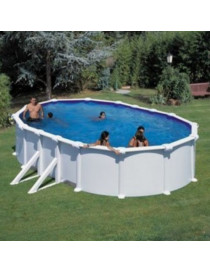 Piscina fuori terra Atlantis in acciaio GRE ovale 610x375x132cm 23,2m3 cod. KITPROV618