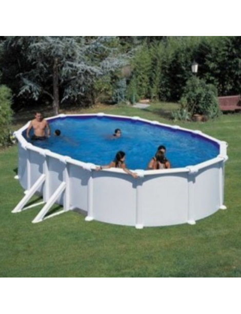 Piscina fuori terra Atlantis in acciaio GRE ovale 610x375x132cm 23,2m3 cod. KITPROV618