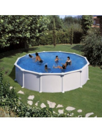 Piscina fuori terra Atlantis in acciaio GRE rotonda 550x550x120 cm 35m3 cod.KITPR558