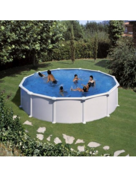 Piscina fuori terra Atlantis in acciaio GRE rotonda 550x550x120 cm 35m3 cod.KITPR558