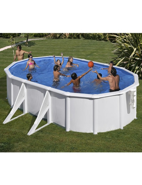 Piscina fuori terra Azores in acciaio GRE ovale 500x300x132cm 16,2m3 cod. KITPROV5083