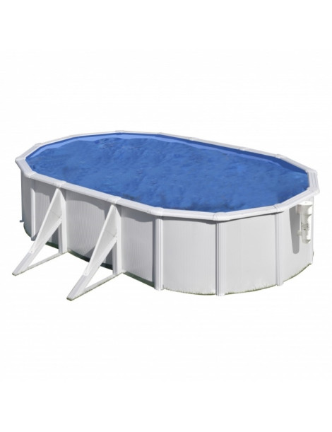 Piscina fuori terra Azores in acciaio GRE ovale 500x300x132cm 16,2m3 cod. KITPROV5083