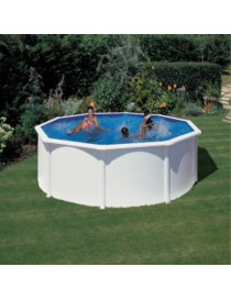 Piscina fuori terra Fidji in acciaio GRE rotonda 460x460x120cm 17,4m3 cod. KIT460ECO