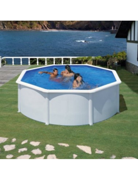 Piscina fuori terra Fidji in acciaio GRE rotonda 350x350x120cm 10,1m3 cod. KIT350ECO