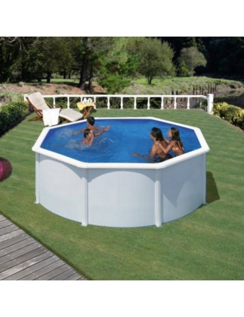 Piscina fuori terra Fidji in acciaio GRE rotonda 300x300x120cm 7,4m3 cod. KIT300ECO