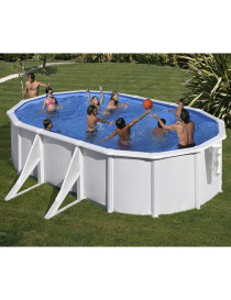 Piscina fuori terra Bora Bora in acciaio GRE ovale 610x375x120cm 27m3 cod.KITPROV613