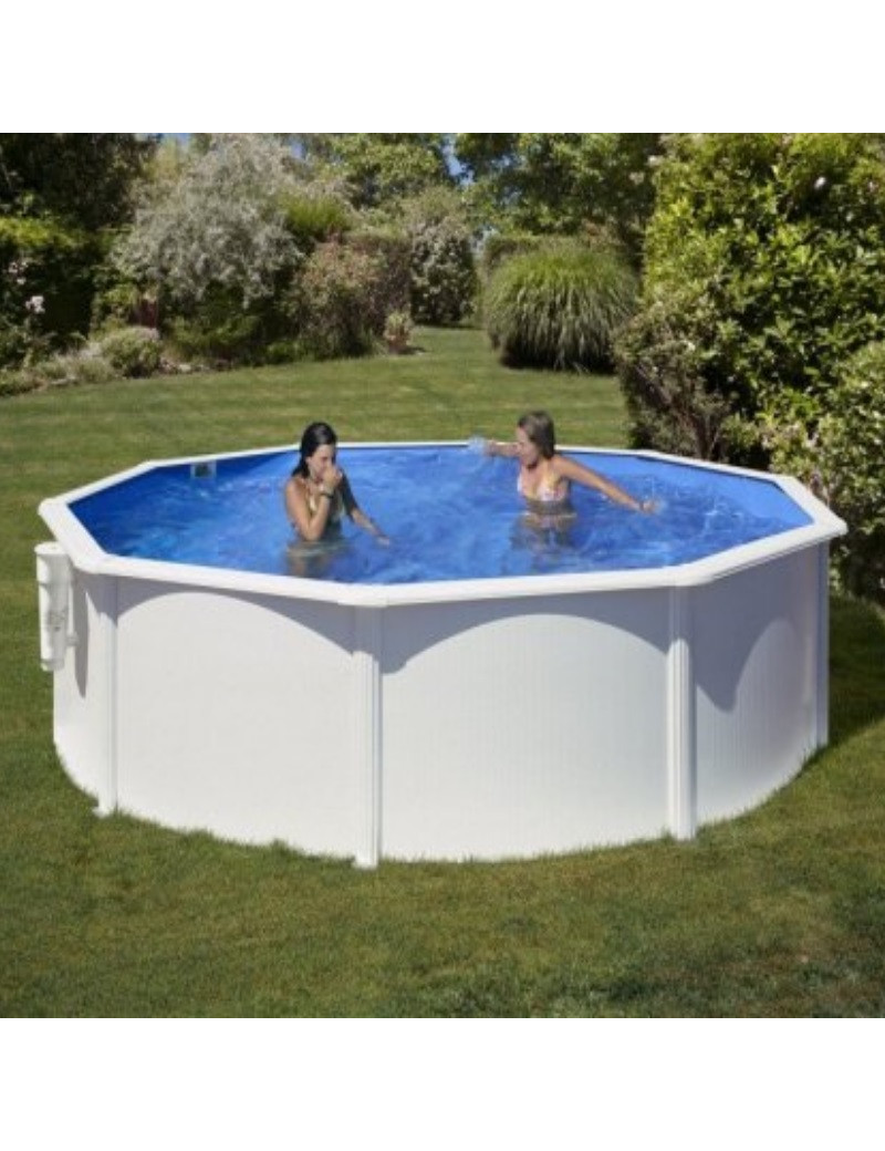 Piscina fuori terra Bora Bora in acciaio GRE rotonda 350x350x120cm 10,1m3 cod. KITPR353