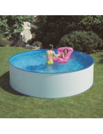 Piscina fuori terra Lanzarote in acciaio GRE rotonda 350x350x90cm 7,6m3 cod. KITWPR352E