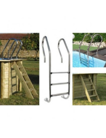 Piscina fuori terra Grenade in legno GRE ovale 436x336x119cm 11,2m3 cod. 790086