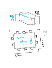 Piscina fuori terra PVC 2,80 X 4,00 h120 Laghetto Classic 24