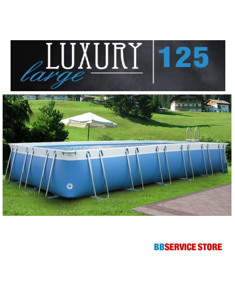 Piscina fuori terra PVC 4 X 8 h125 Luxury Large 125 Maretto