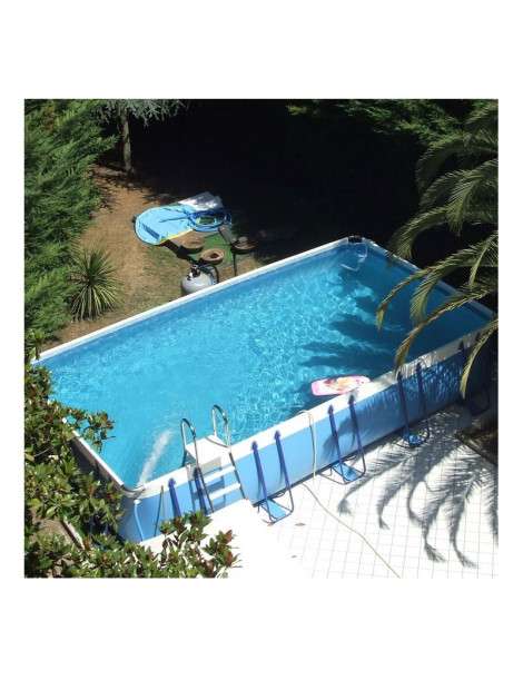 Piscina fuori terra PVC 5 X 10 h140 Luxury Large 140 Maretto