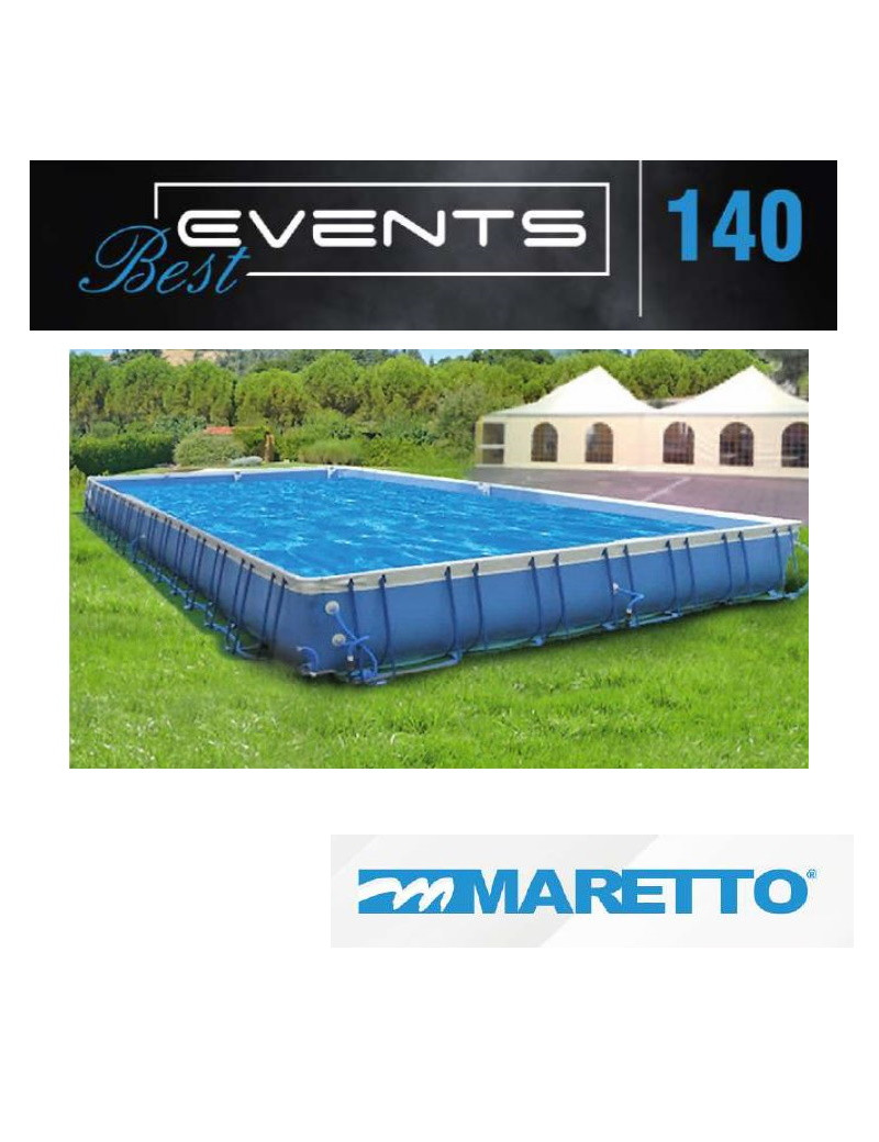 Piscina fuori terra PVC 6 X 12 h140 Events Best 140 Maretto